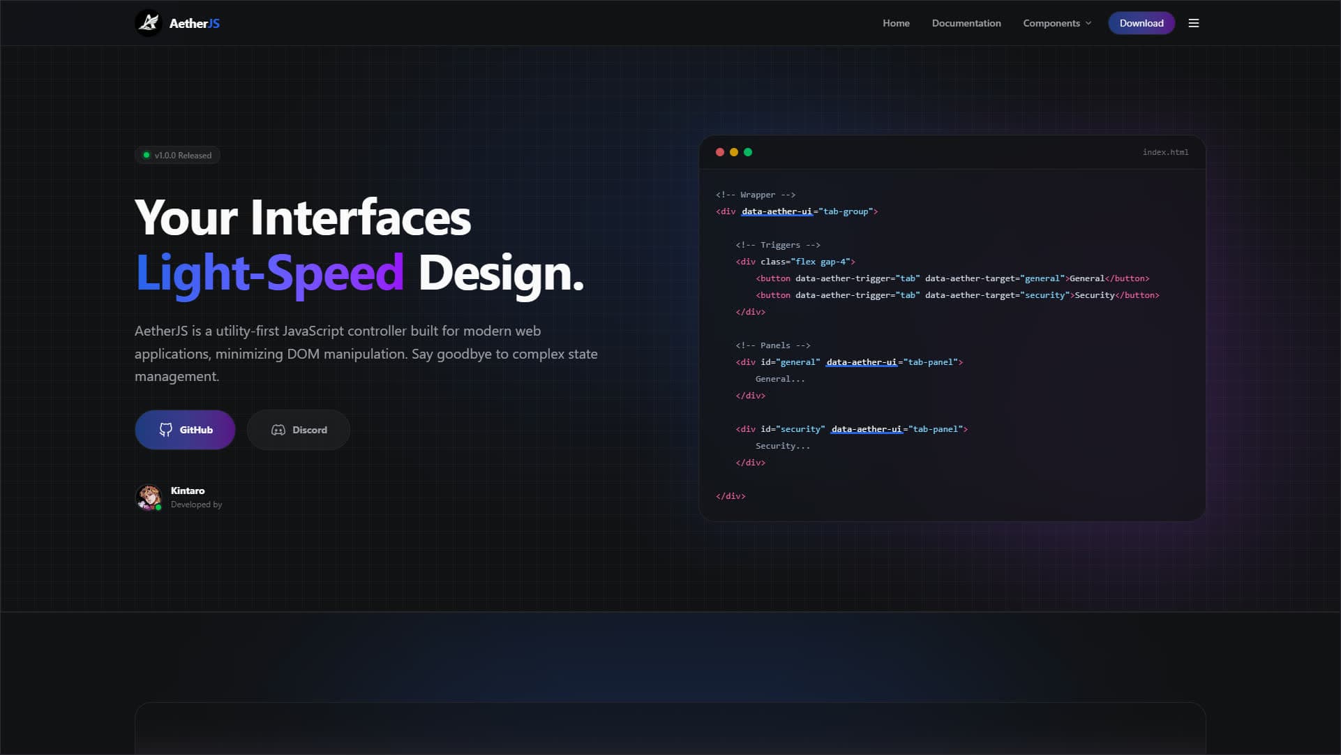 Aether JS